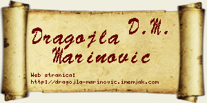 Dragojla Marinović vizit kartica